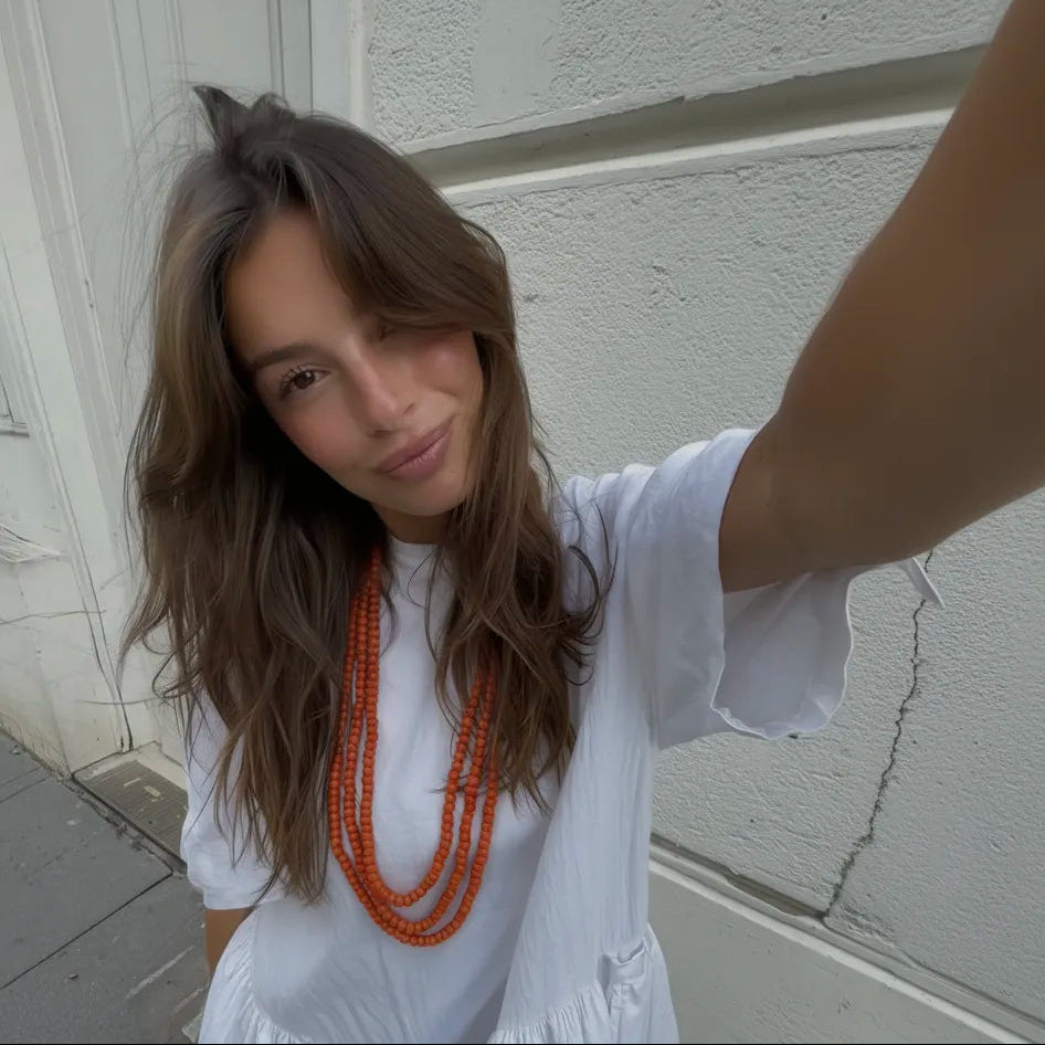 Collar Puspita Naranja